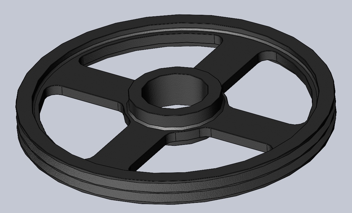滑轮 SPA-400--stp三维 3d模型设计图